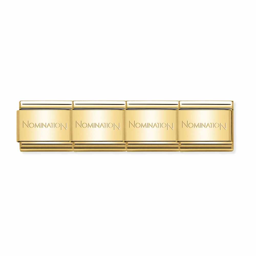 Nomination - Classic Yellow Gold Plain Base Bracelet