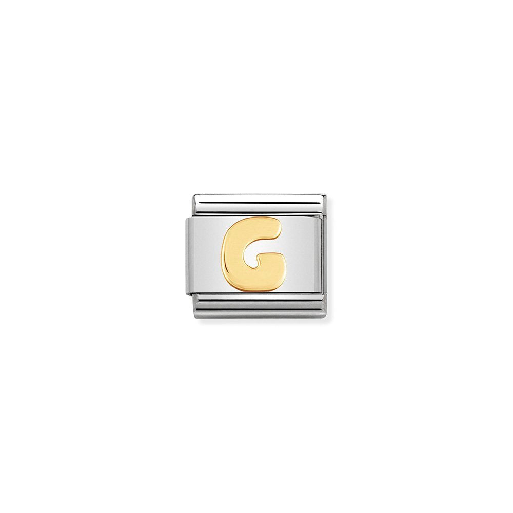 Nomination - Yellow Gold Classic Letters G Charm