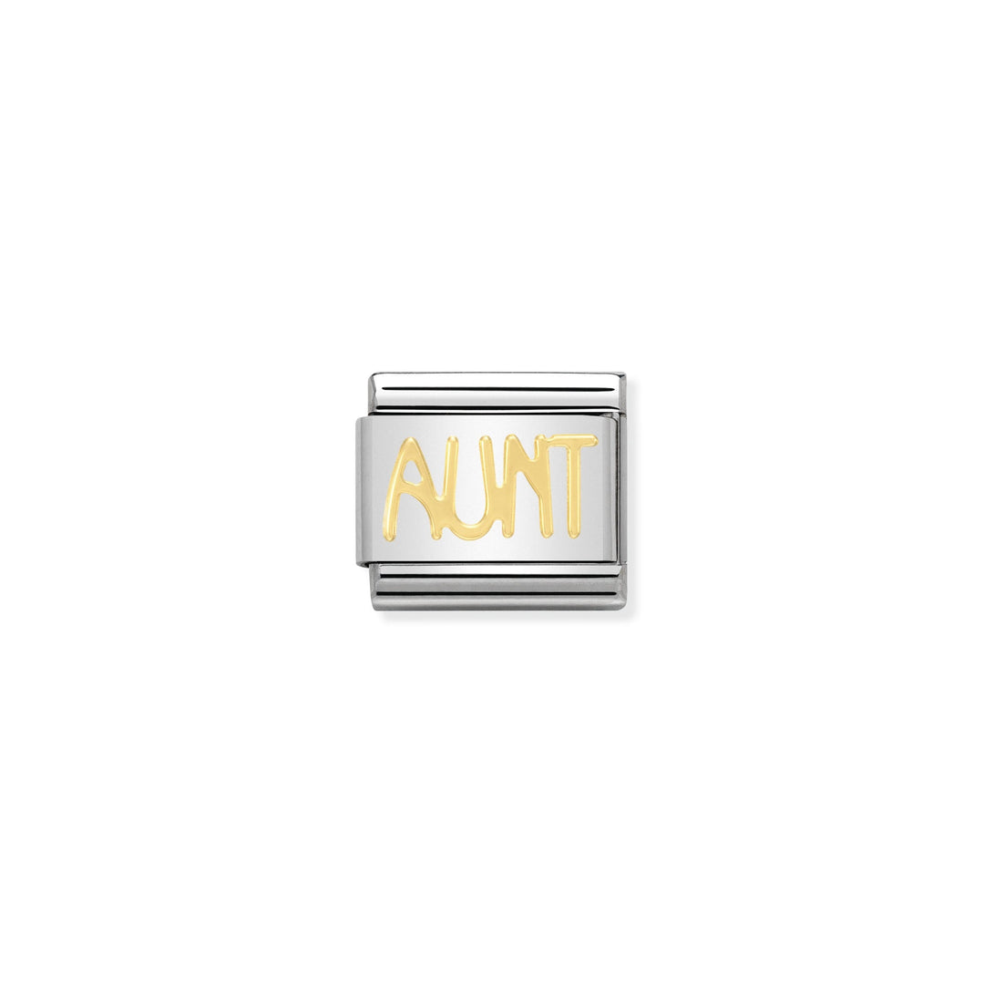 Nomination - Yellow Gold Classic Aunt Charm