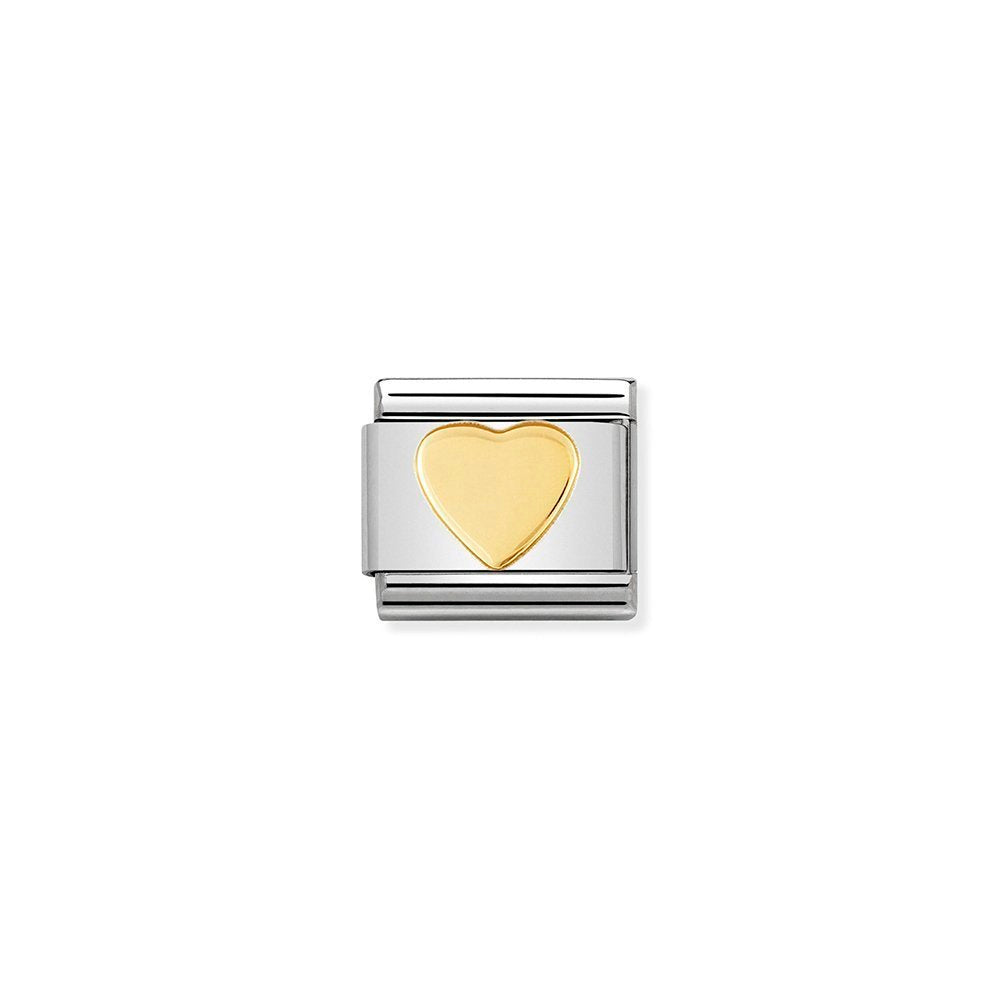 Nomination - Yellow Gold Heart Charm