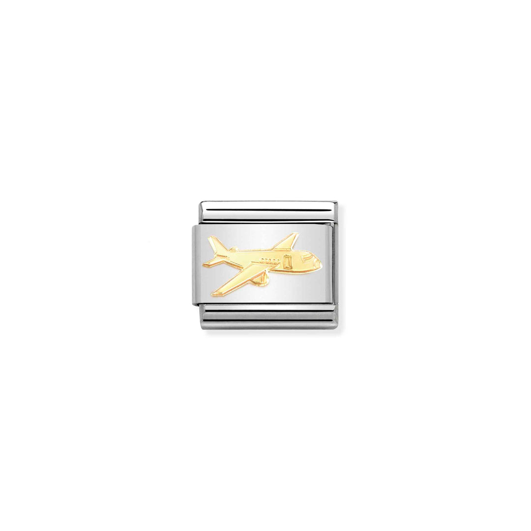Nomination - Gold Airplane Charm