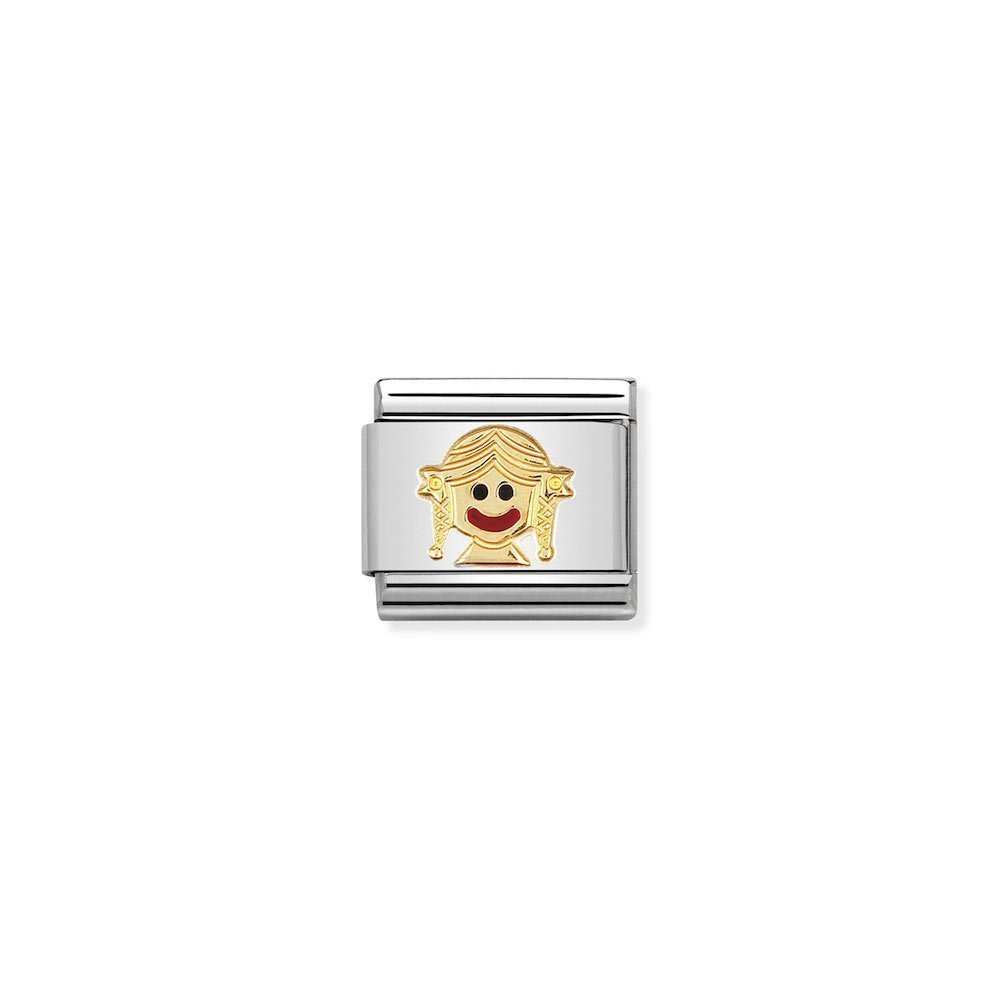 Nomination - Yellow Gold Baby Girl Charm