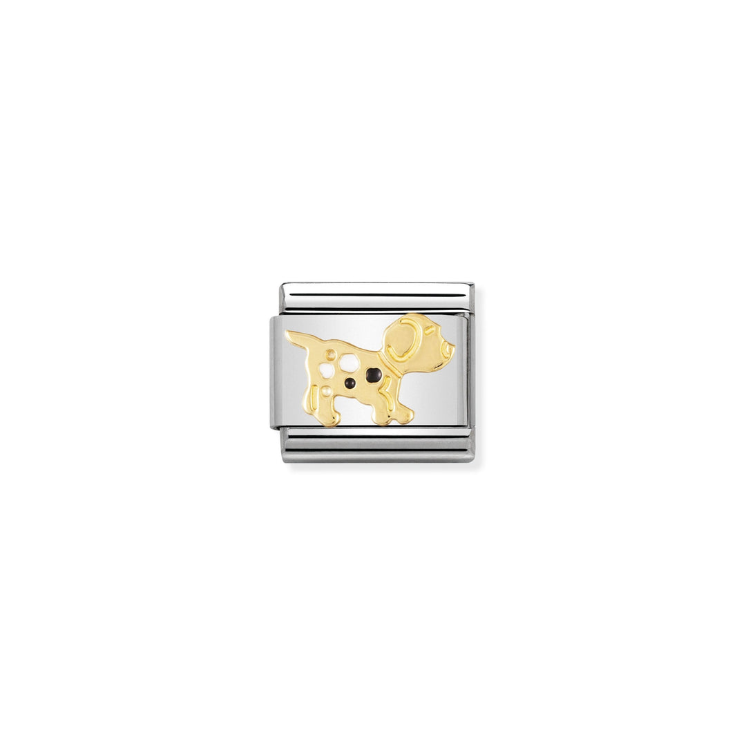 Nomination - Yellow Gold Classic Animals Dog Charm