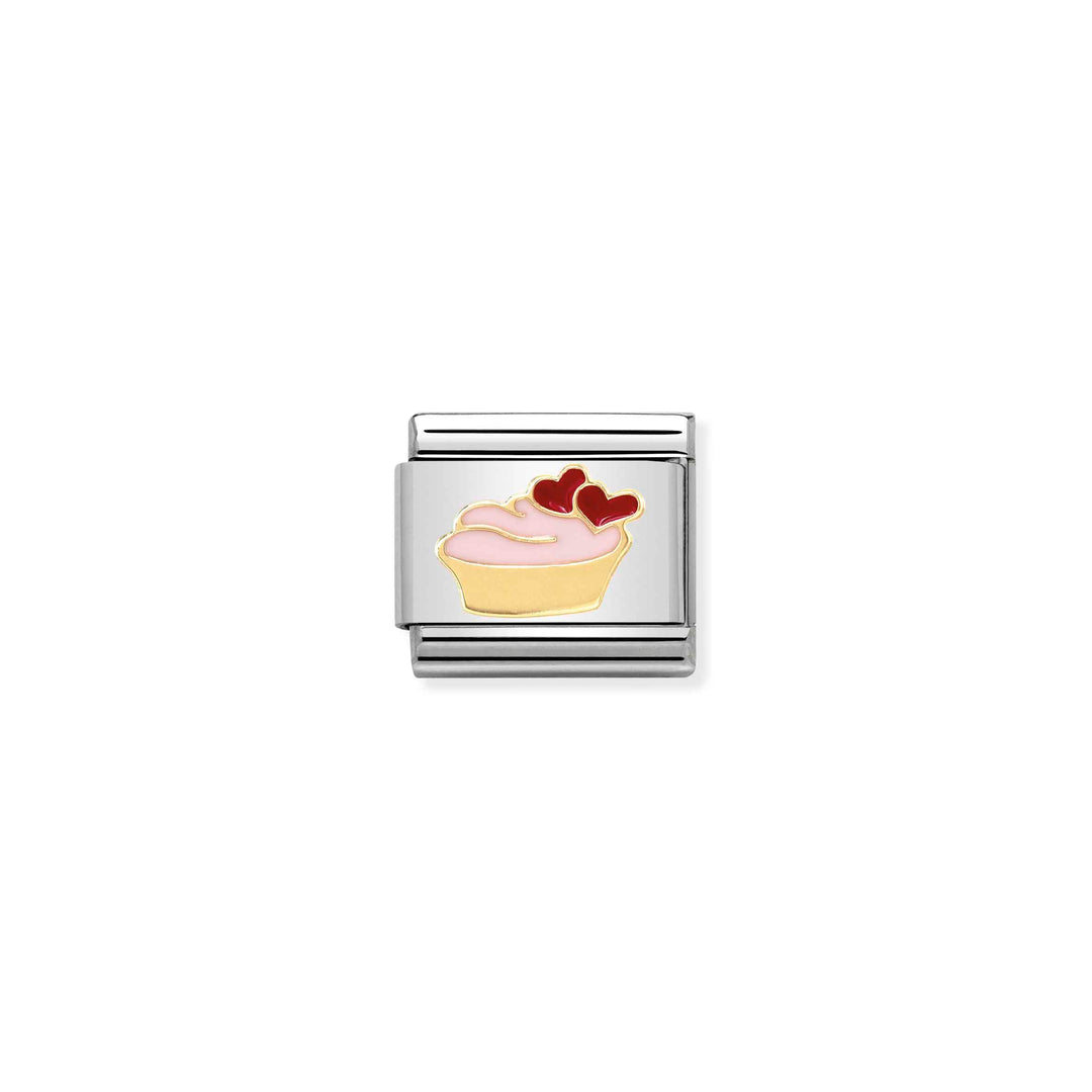 Nomination - Gold Madame Monsieur Cupcake Charm