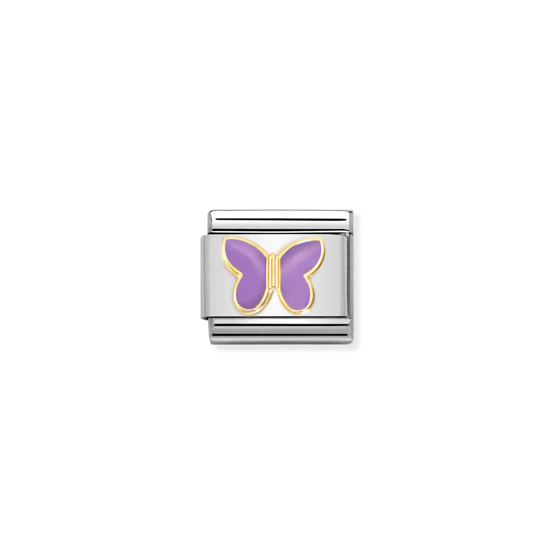 Nomination - Composable Lilac Butterfly Charm - Gold