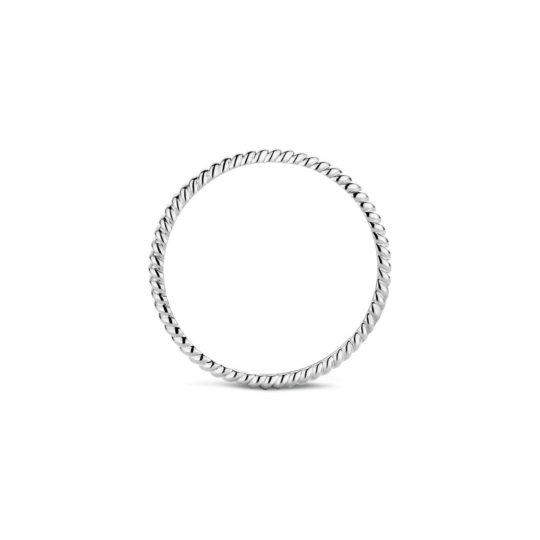 Blush - 1.4mm Rope Ring - 14kt White Gold