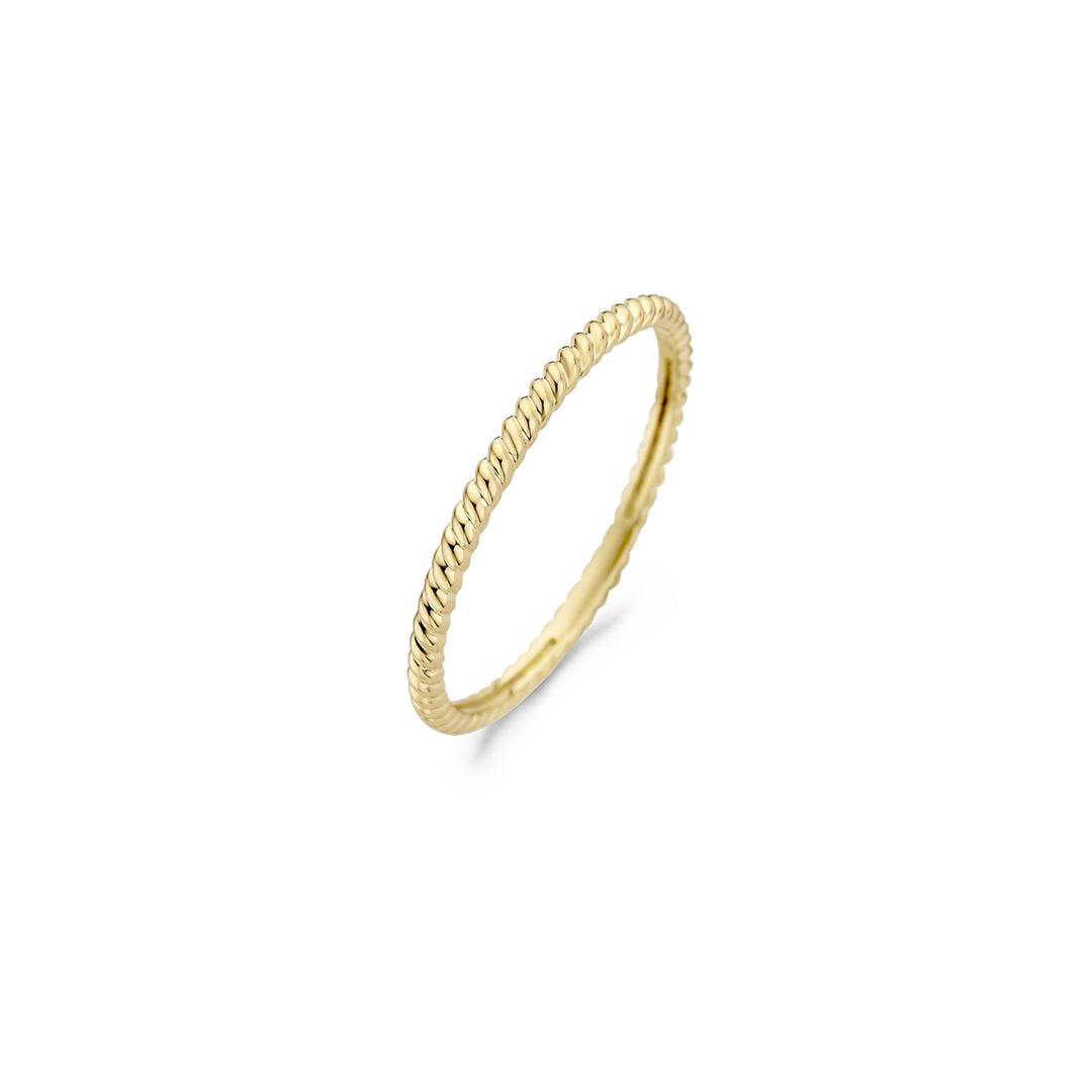 Blush - 1.4mm Rope Ring - 14kt Yellow Gold