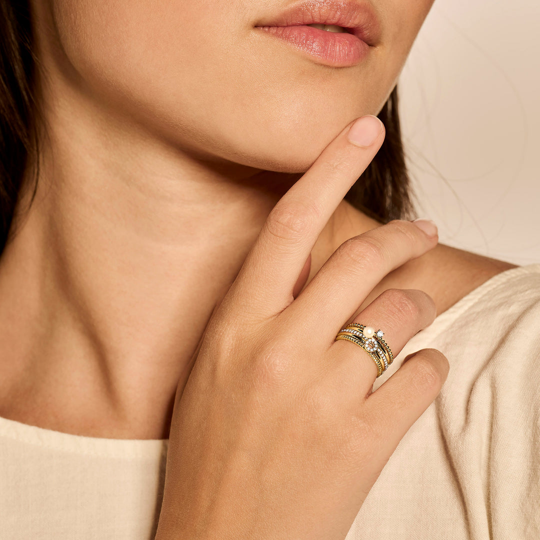 Blush - 1.4mm Rope Ring - 14kt Yellow Gold