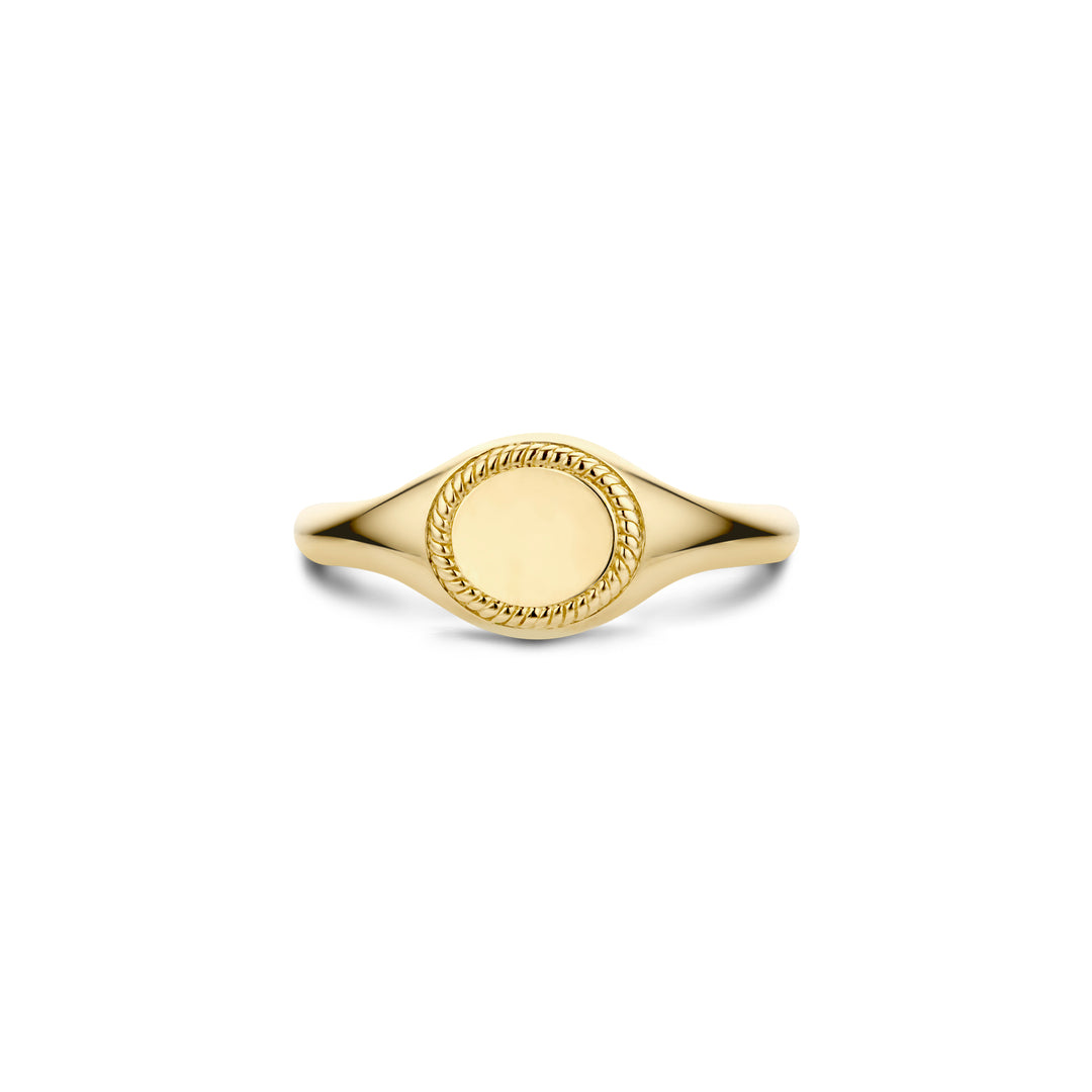 Blush - 2.1mm Signet Ring - 14kt Yellow Gold