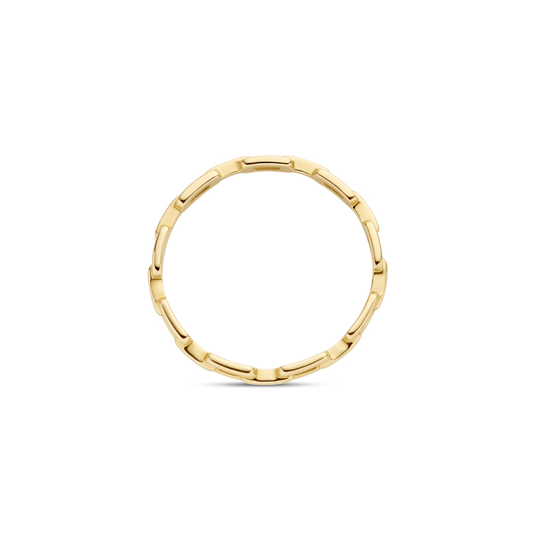 Blush - 2.1mm Linked Ring - 14kt Yellow Gold