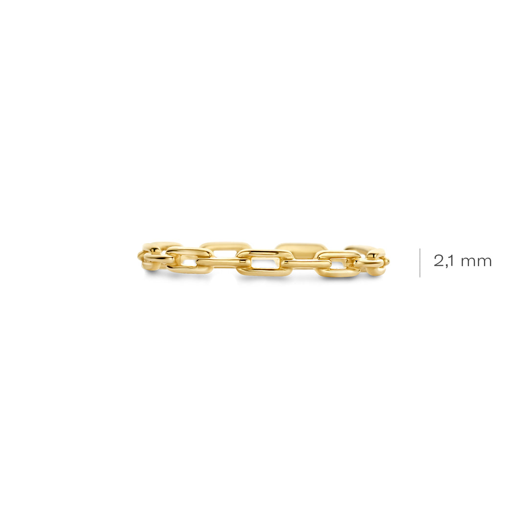 Blush - 2.1mm Linked Ring - 14kt Yellow Gold
