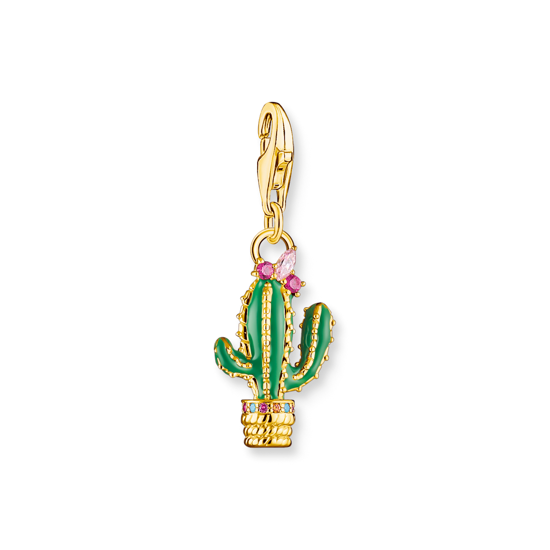 Thomas Sabo - Green Cactus Charm - Gold