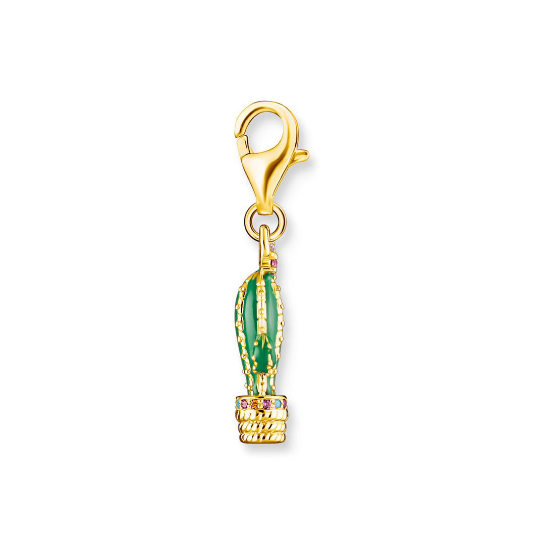 Thomas Sabo - Green Cactus Charm - Gold