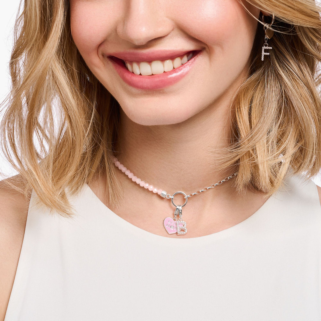 Thomas Sabo - Letter B with CZ Stones Charm - Silver