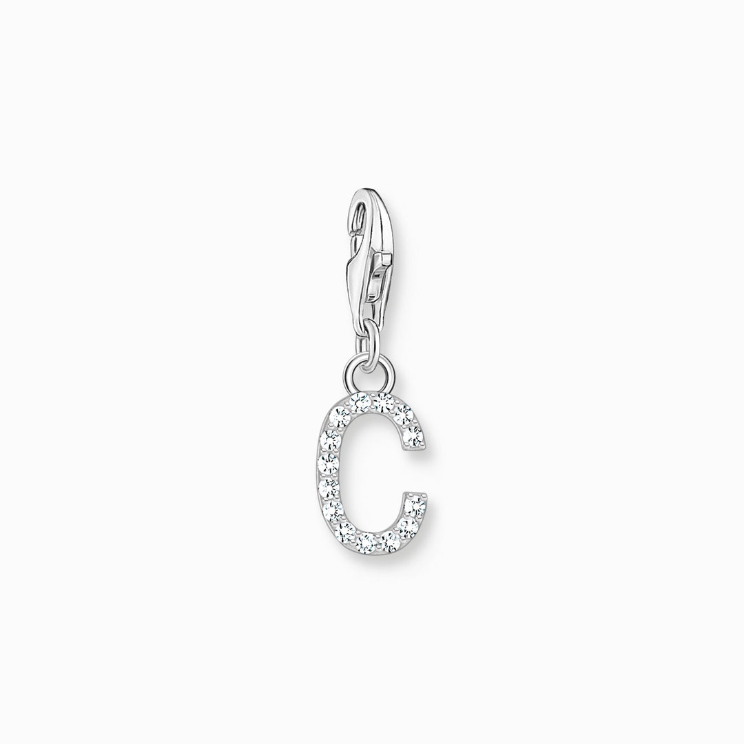 Thomas Sabo - Letter C with CZ Stones Charm - Silver