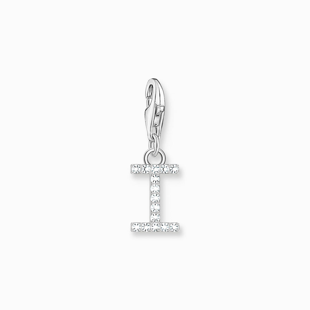 Thomas Sabo - Letter I with CZ Stones Charm - Silver