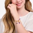 Thomas Sabo - Amethyst Coloured Stones and Enamel Star Charm - Silver