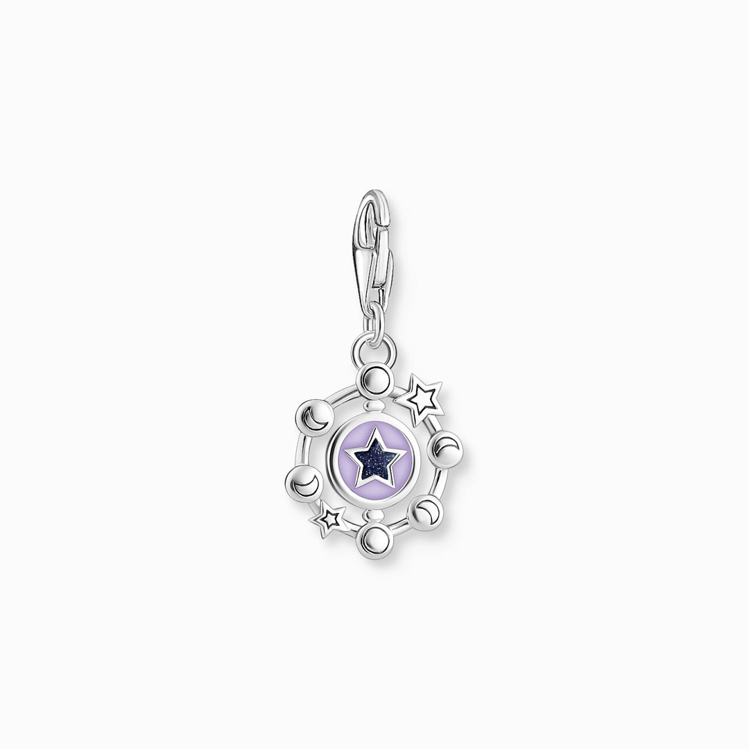 Thomas Sabo - Synthetic Sandstone Moon Phase Charm - Silver