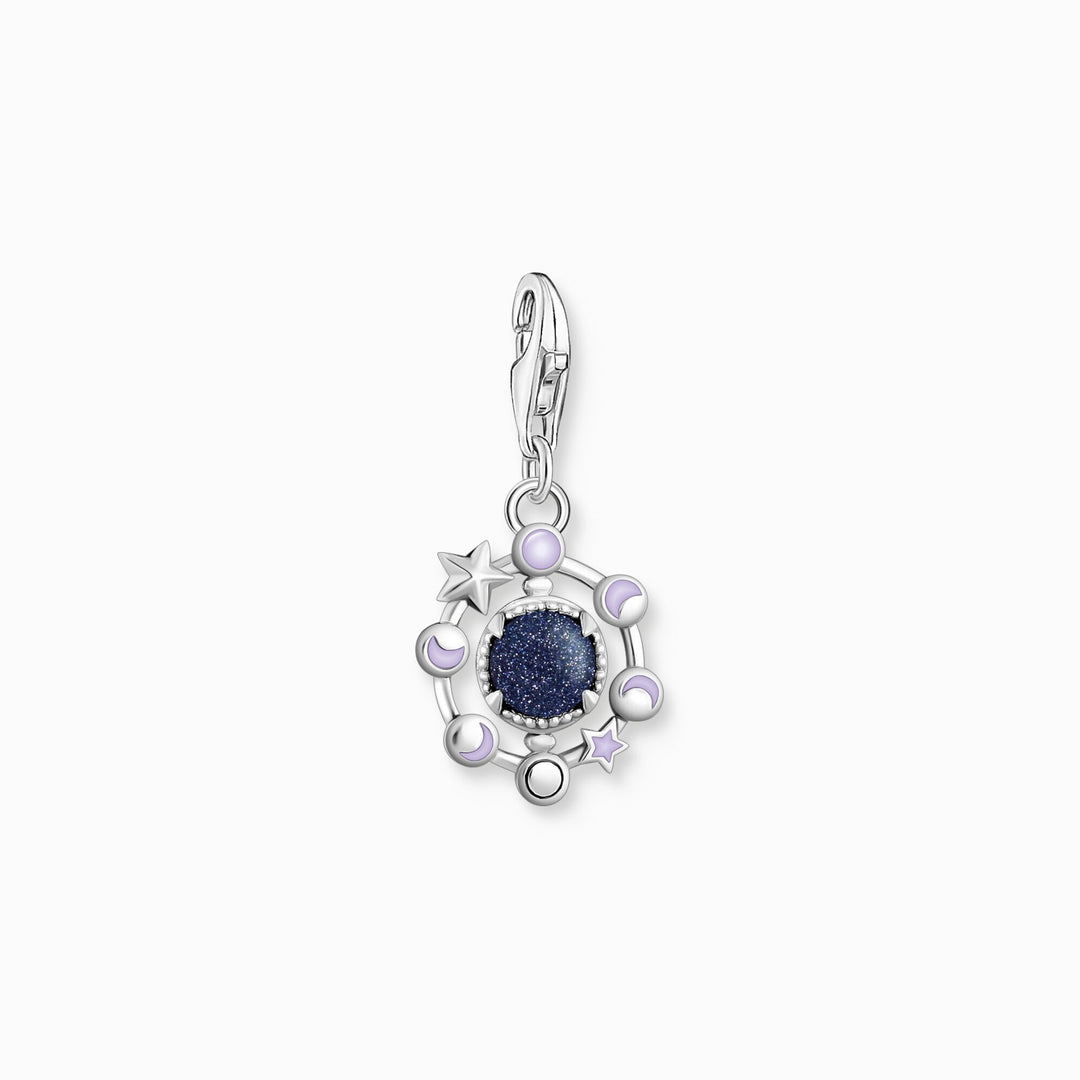 Thomas Sabo - Synthetic Sandstone Moon Phase Charm - Silver