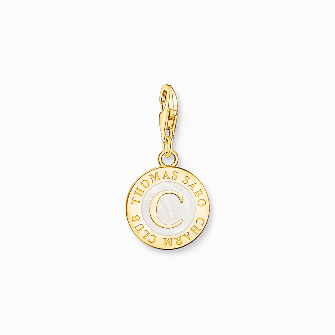 Thomas Sabo - White Charmista Member Coin Charm - Gold