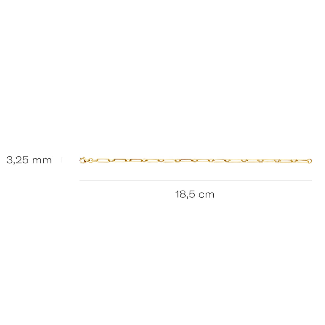 Blush - 18.5cm Linked Bracelet - 14kt Yellow Gold