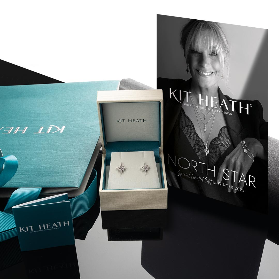 Kit Heath - Céleste North Star Stud Earrings - Silver