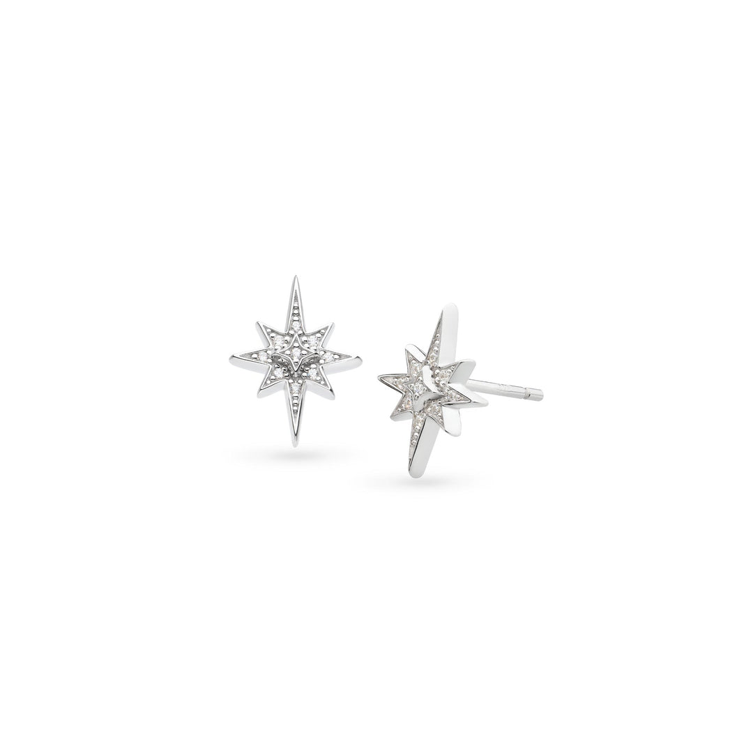 Kit Heath - Céleste North Star Stud Earrings - Silver