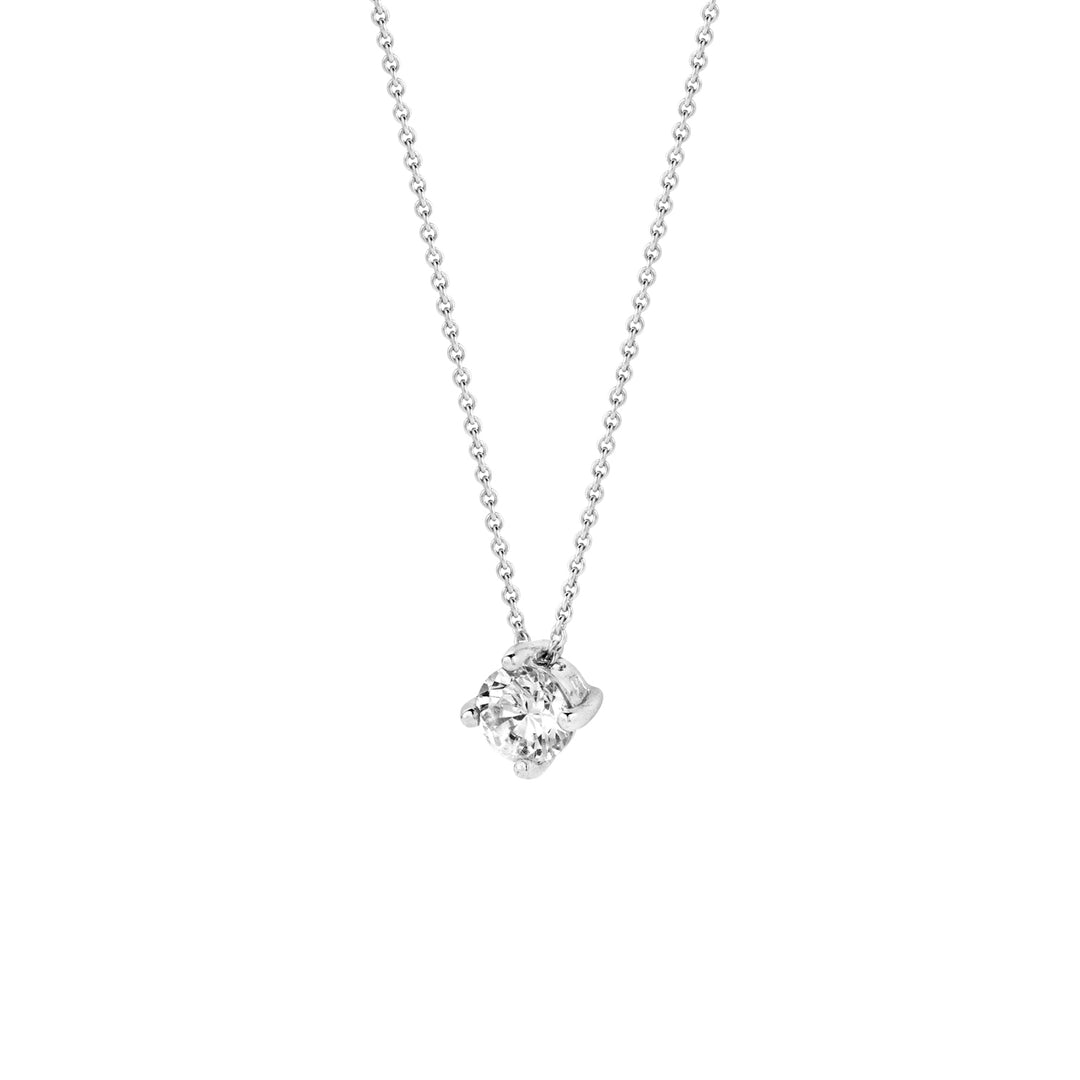 Blush - 42cm Solitaire Necklace - 14kt White Gold