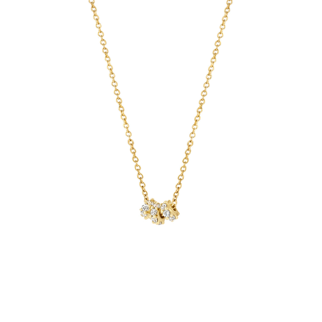Blush - 42cm Mini Trio CZ - 14kt Yellow Gold