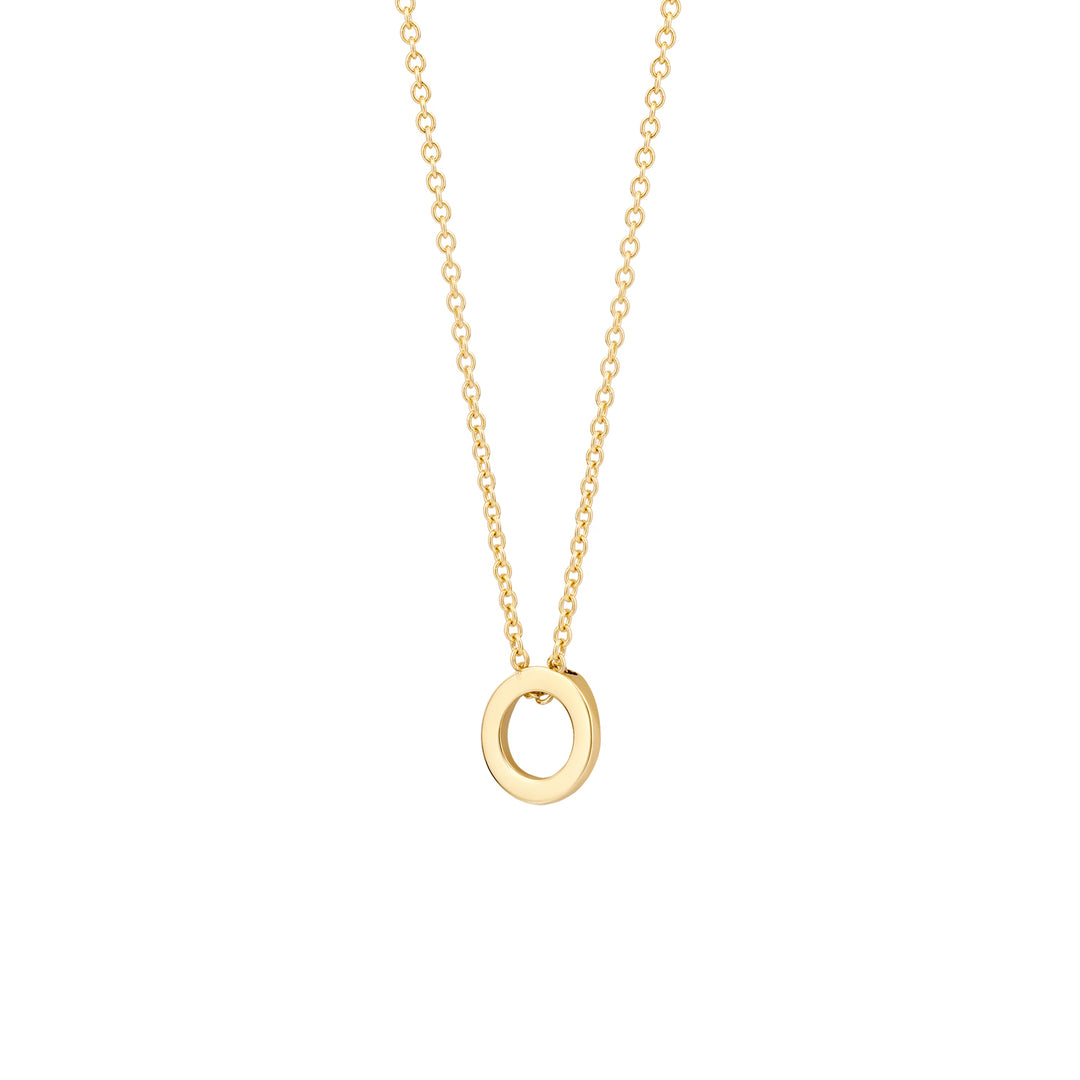 Blush - 42cm Open Circle Necklace - 14kt Yellow Gold