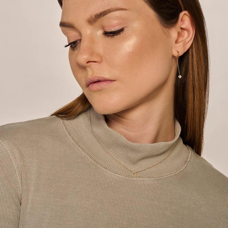 Blush - 42cm Open Circle Necklace - 14kt Yellow Gold