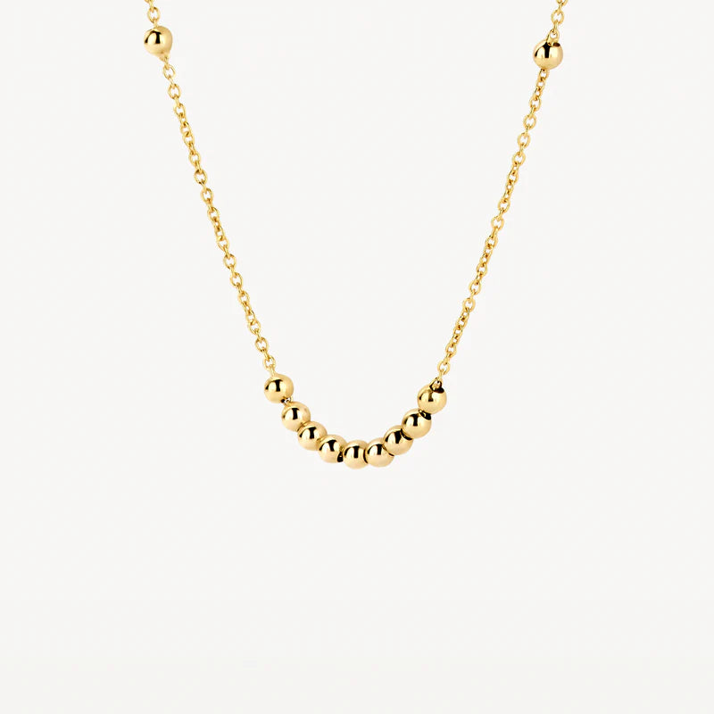 Blush - 42cm Beads Necklace - 14kt Yellow Gold