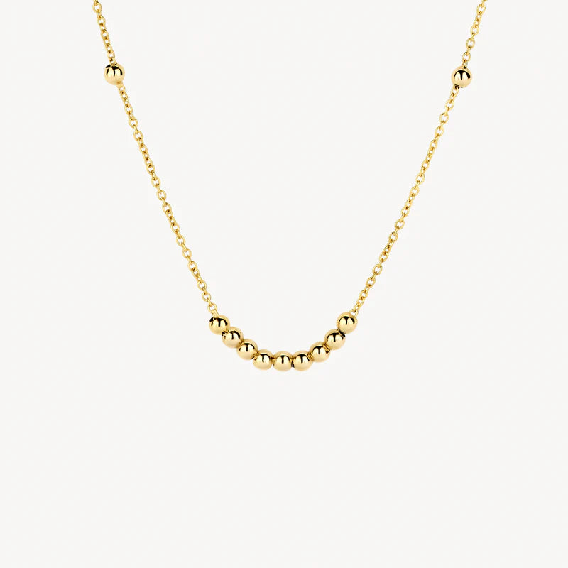 Blush - 42cm Beads Necklace - 14kt Yellow Gold