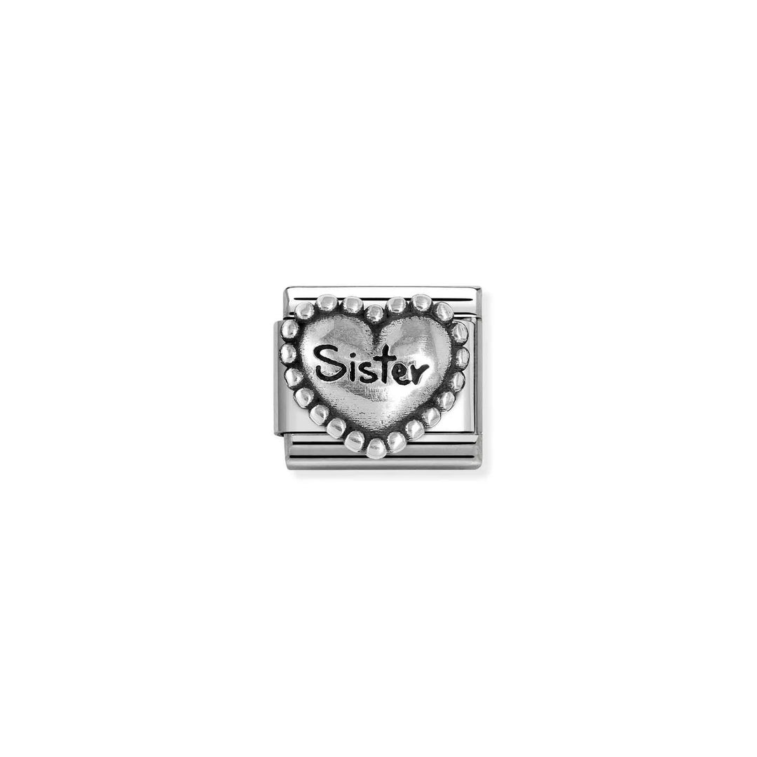 Nomination - Sister Heart Vintage Charm