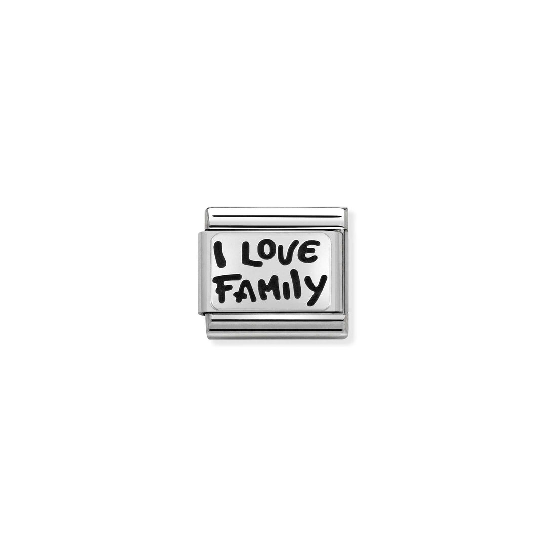 Nomination - Classic Oxidized I Family Charm