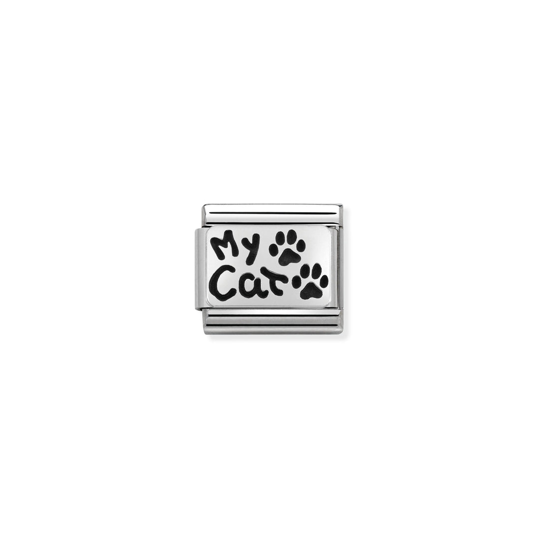 Nomination - Classic Oxidized My Cat Charm