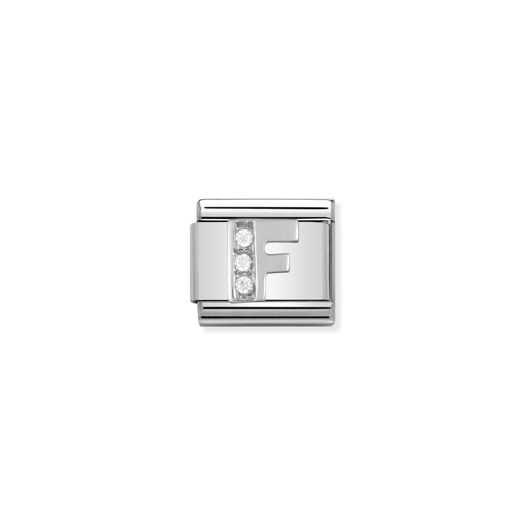 Nomination - Classic Alphabet CZ F Charm