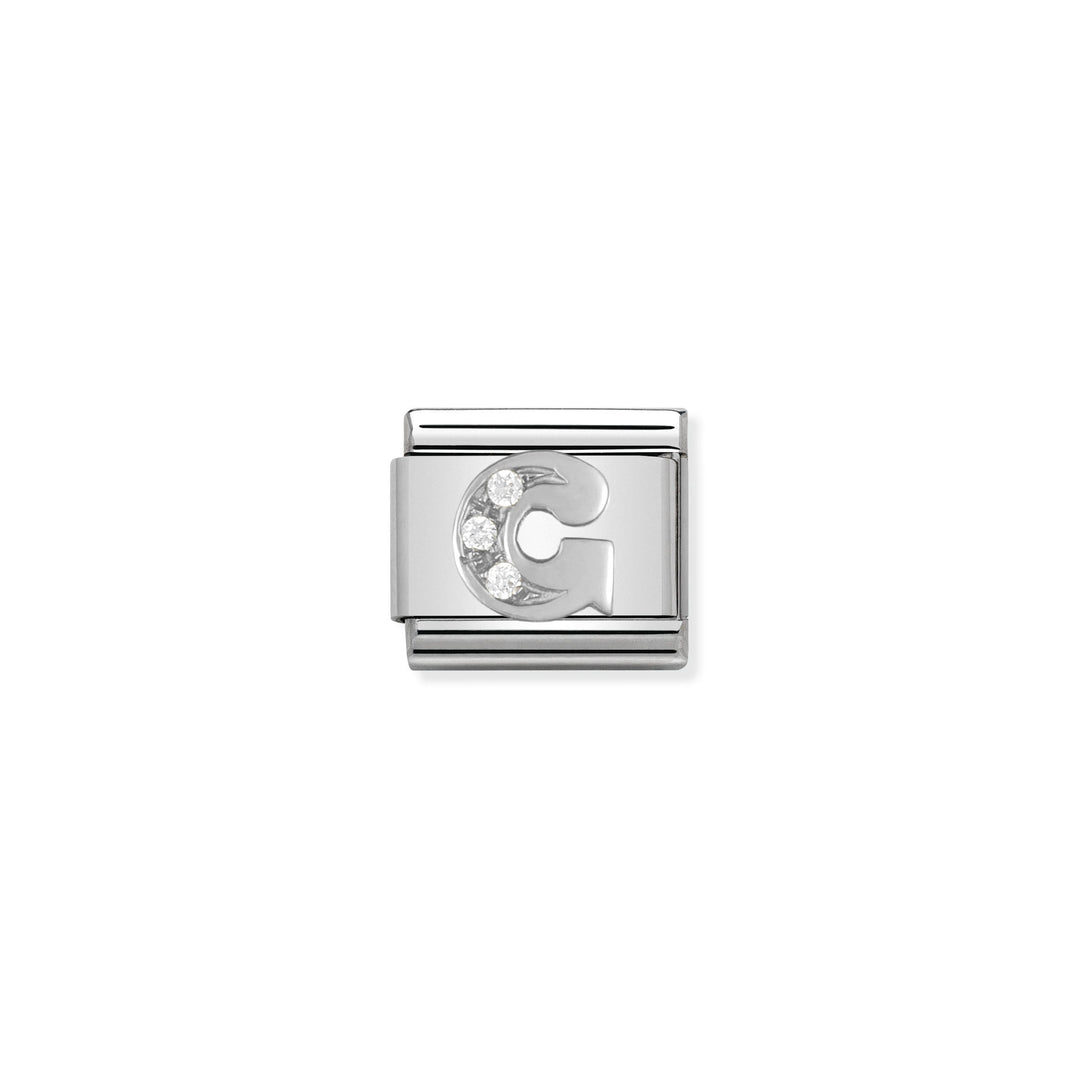 Nomination - Classic Alphabet CZ G Charm