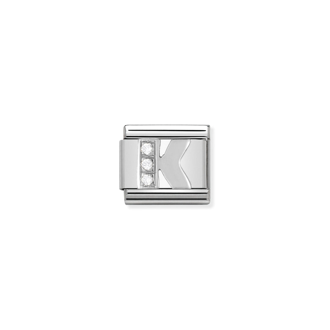 Nomination - Silver Classic CZ K Charm