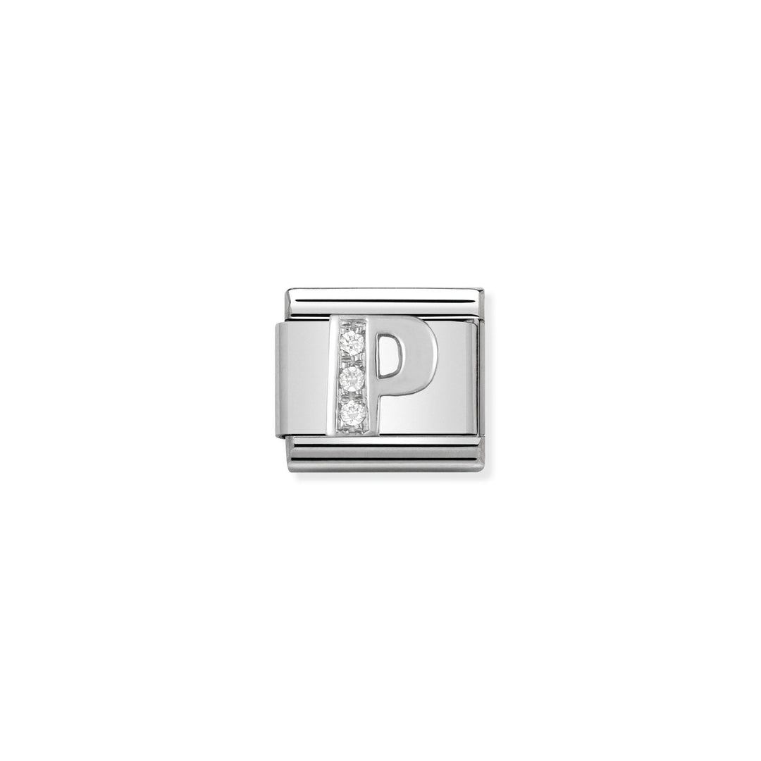 Nomination - Classic Alphabet CZ P Charm
