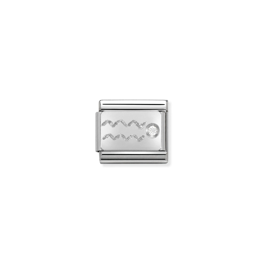 Nomination - Classic Zodiac CZ Aquarius Charm
