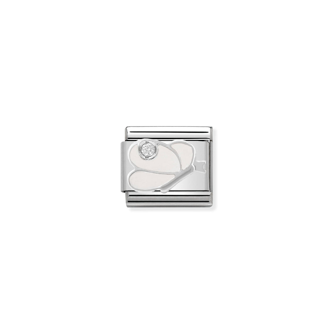 Nomination - White Butterfly Charm