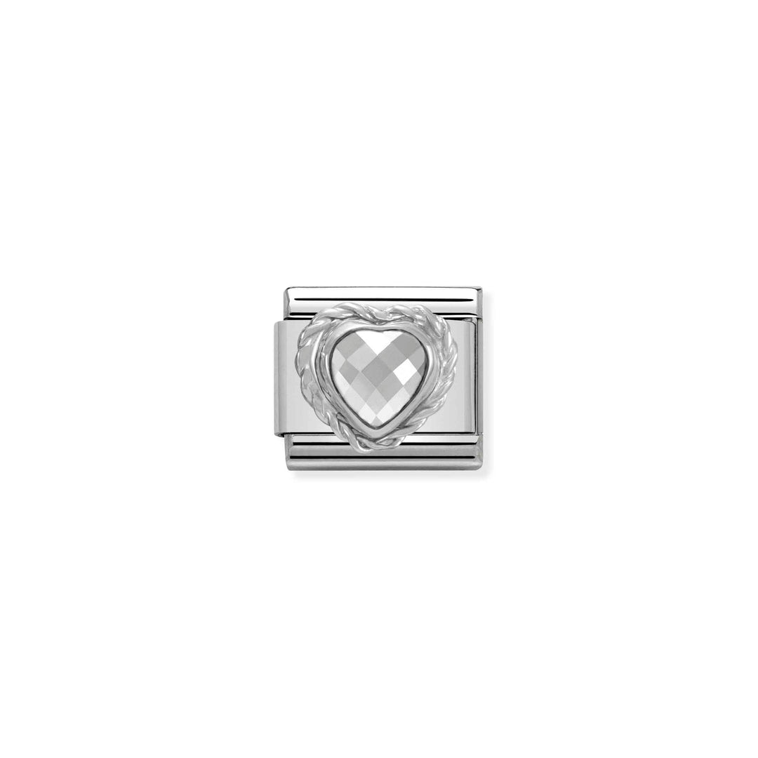 Nomination - Heart Shaped CZ Charm