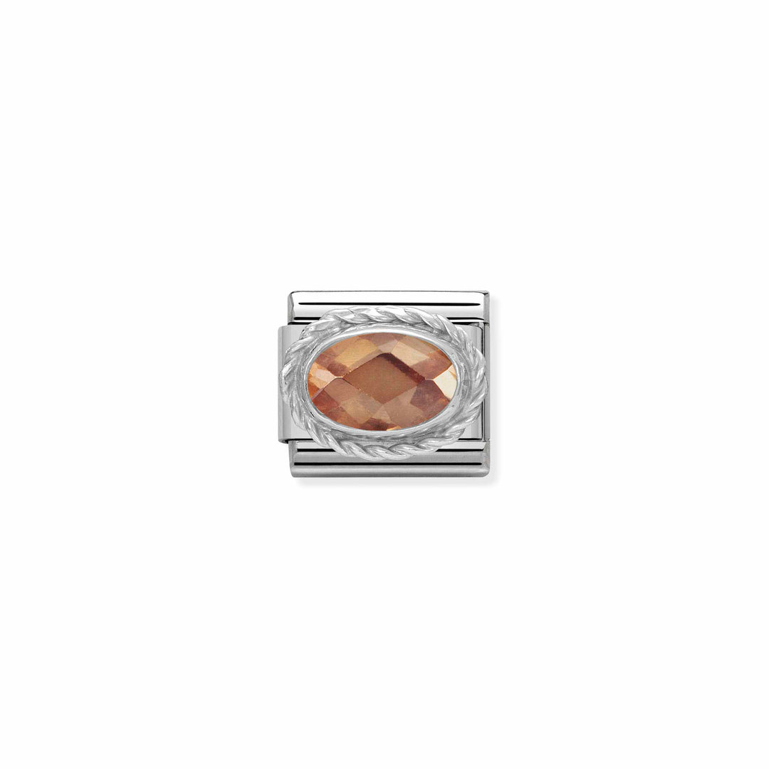 Nomination - Silver Classic Faceted CZ Champagne Charm