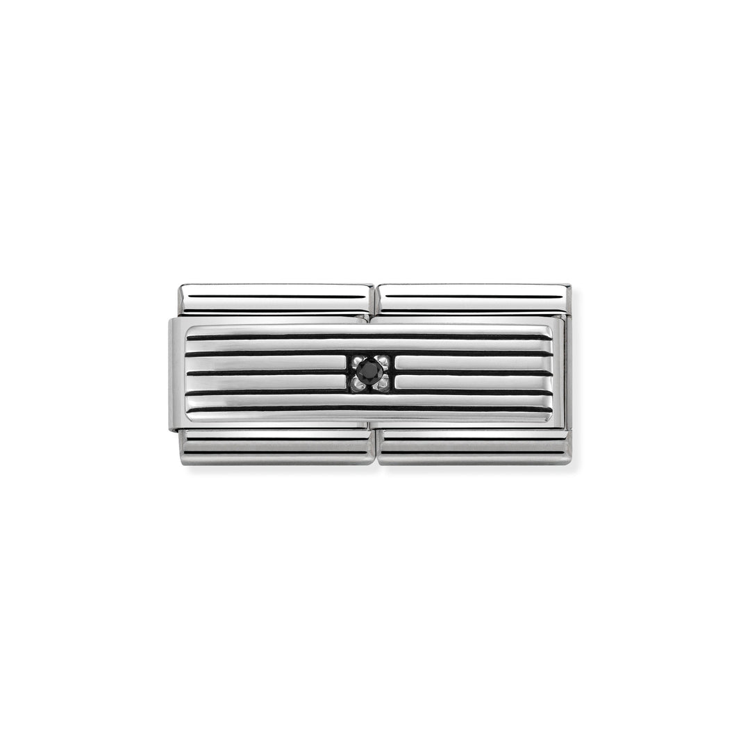 Nomination - Double Classic Cub Zircon Rows With Zircon Charm