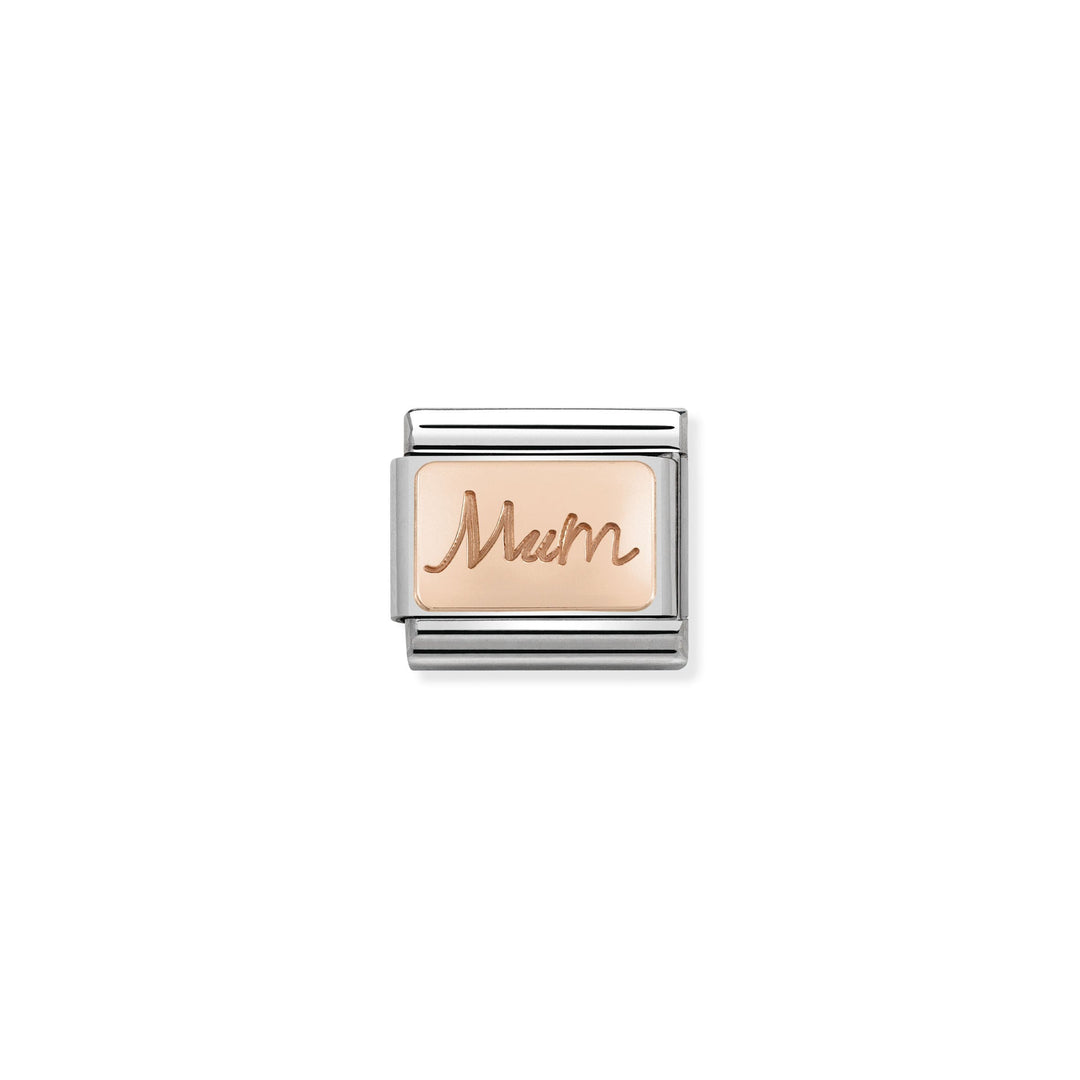 Nomination - Rose Gold Classic Mum Plate Charm
