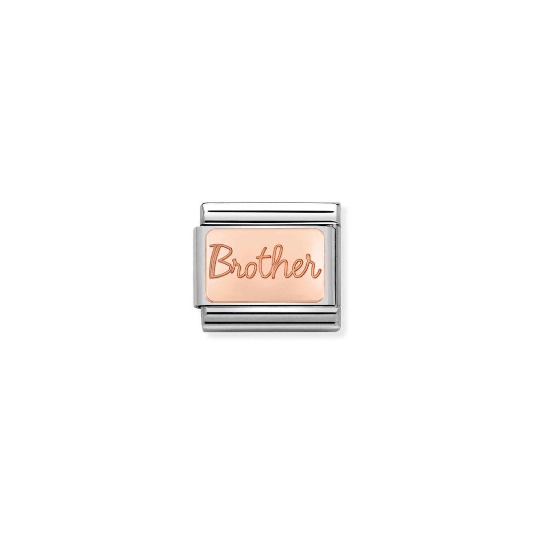 Nomination - Rose Gold Brother Charm