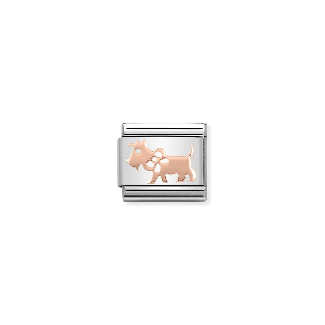Nomination - Rose Gold Classic Dog Charm