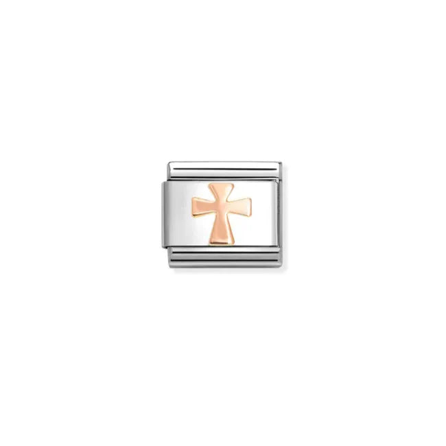Nomination - Rose Gold Cross Charm