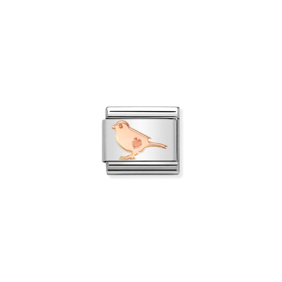 Nomination - Rose Gold Bird Charm